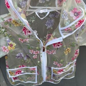 Floral Transparent Raincoat